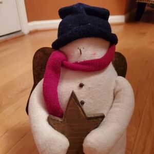Snowman Angel Holiday Figure